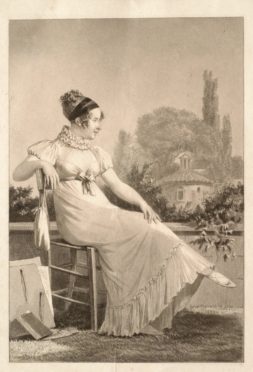 Portret młodej kobiety autorstwa Philibert-Louis Debucourt