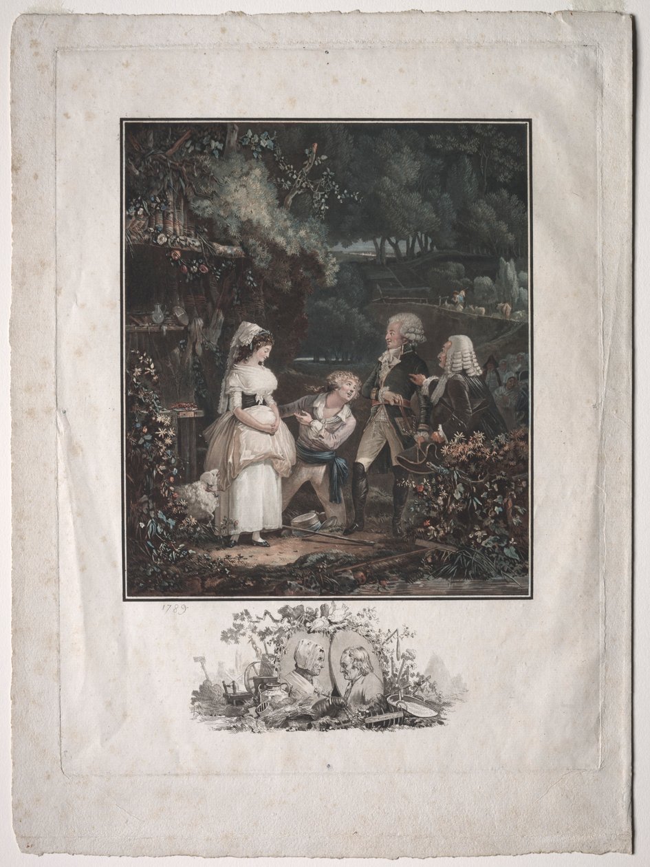 Annety i Lubina, 1789. autorstwa Philibert Louis Debucourt
