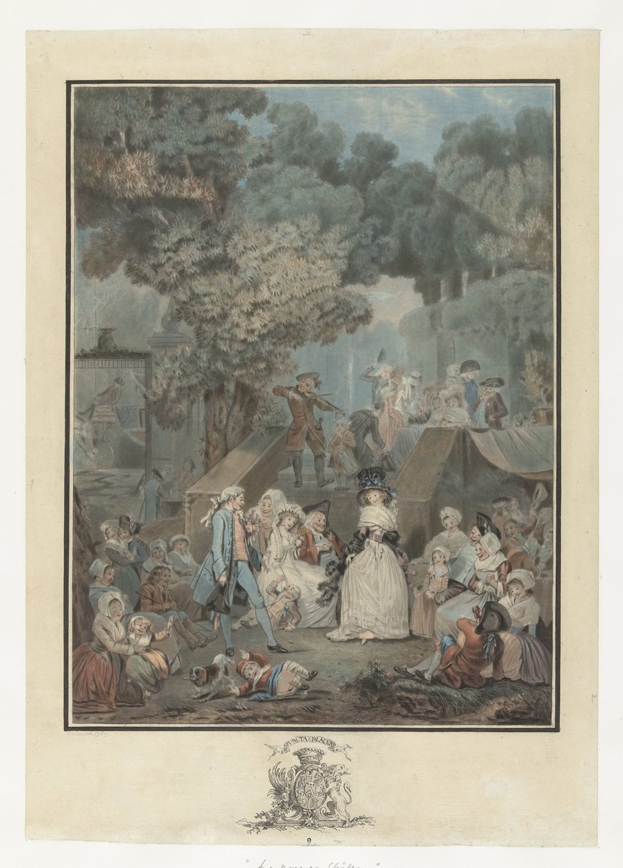 wesele La noce au Chateau autorstwa Philibert Louis Debucourt
