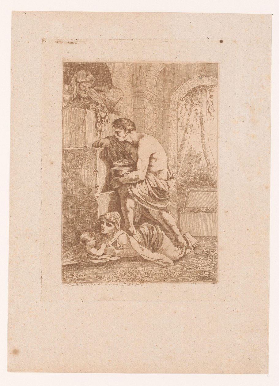 Edouard i złoto autorstwa Philibert Louis Debucourt