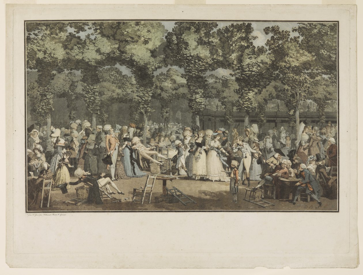Promenada Publiczna autorstwa Philibert Louis Debucourt