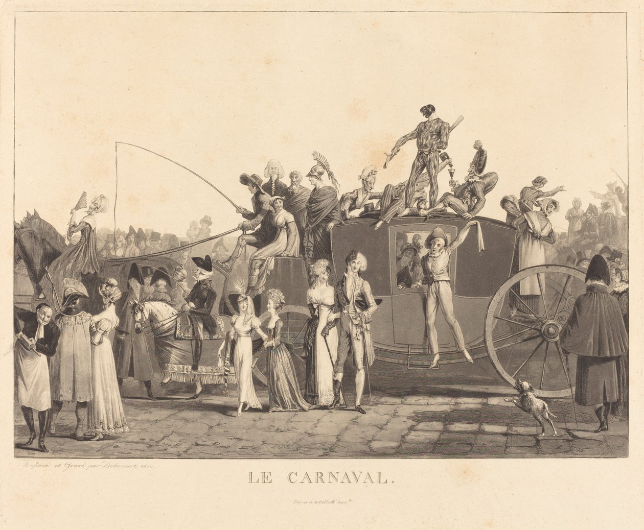 Karnawał autorstwa Philibert Louis Debucourt