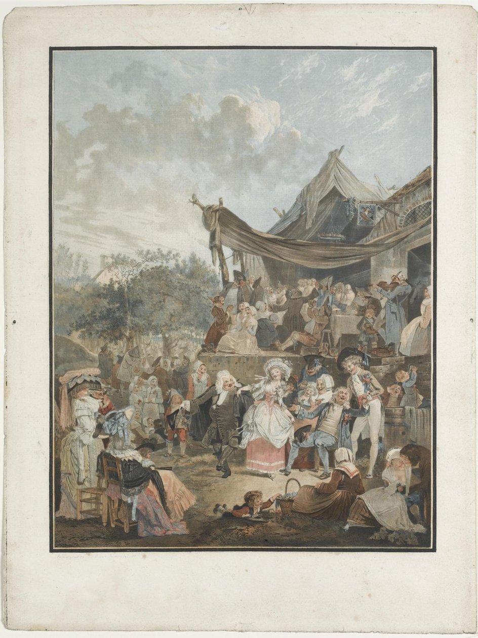 Menuet Panny Młodej, 1786 autorstwa Philibert Louis Debucourt