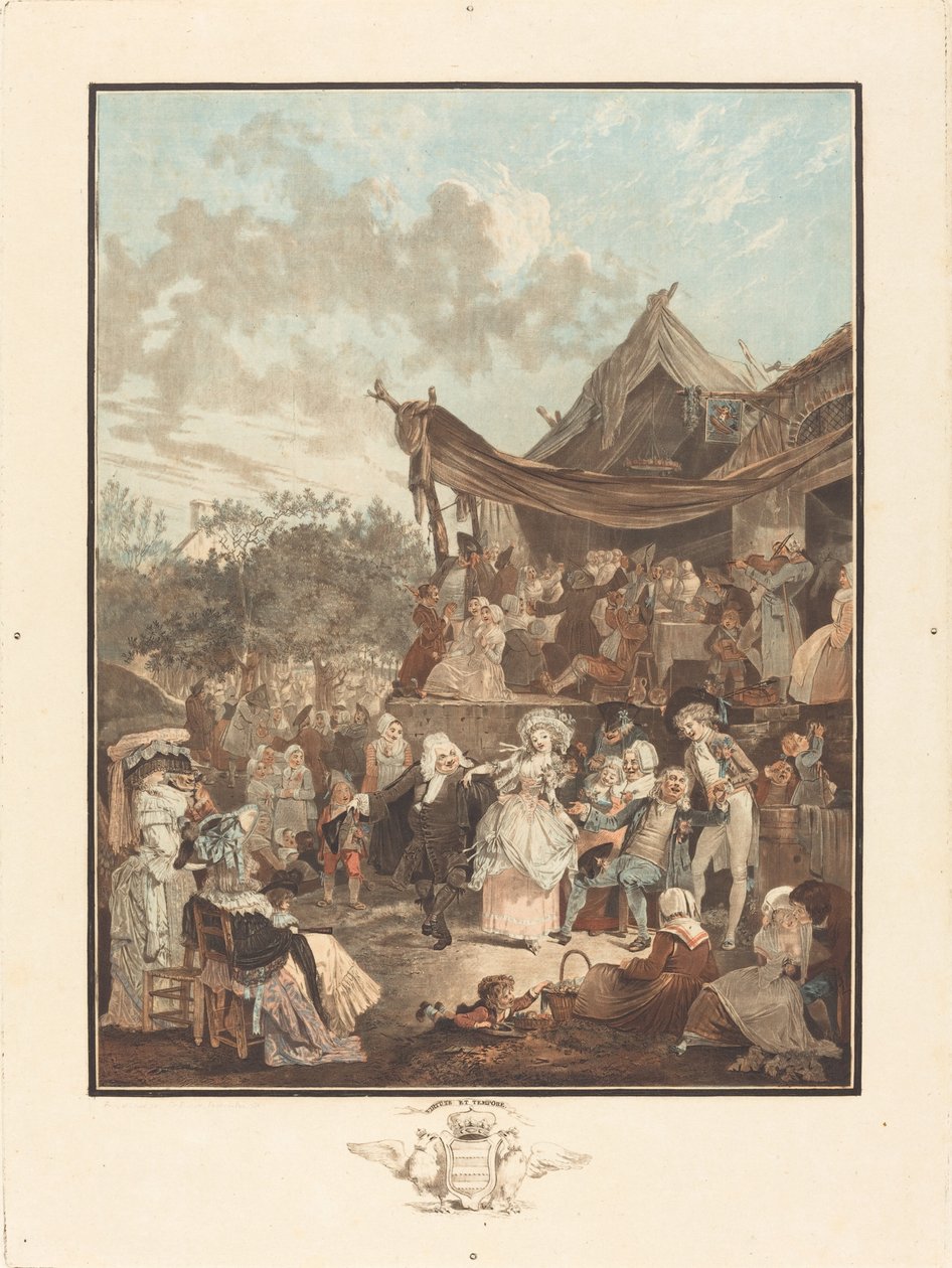 Menuet panny młodej autorstwa Philibert Louis Debucourt