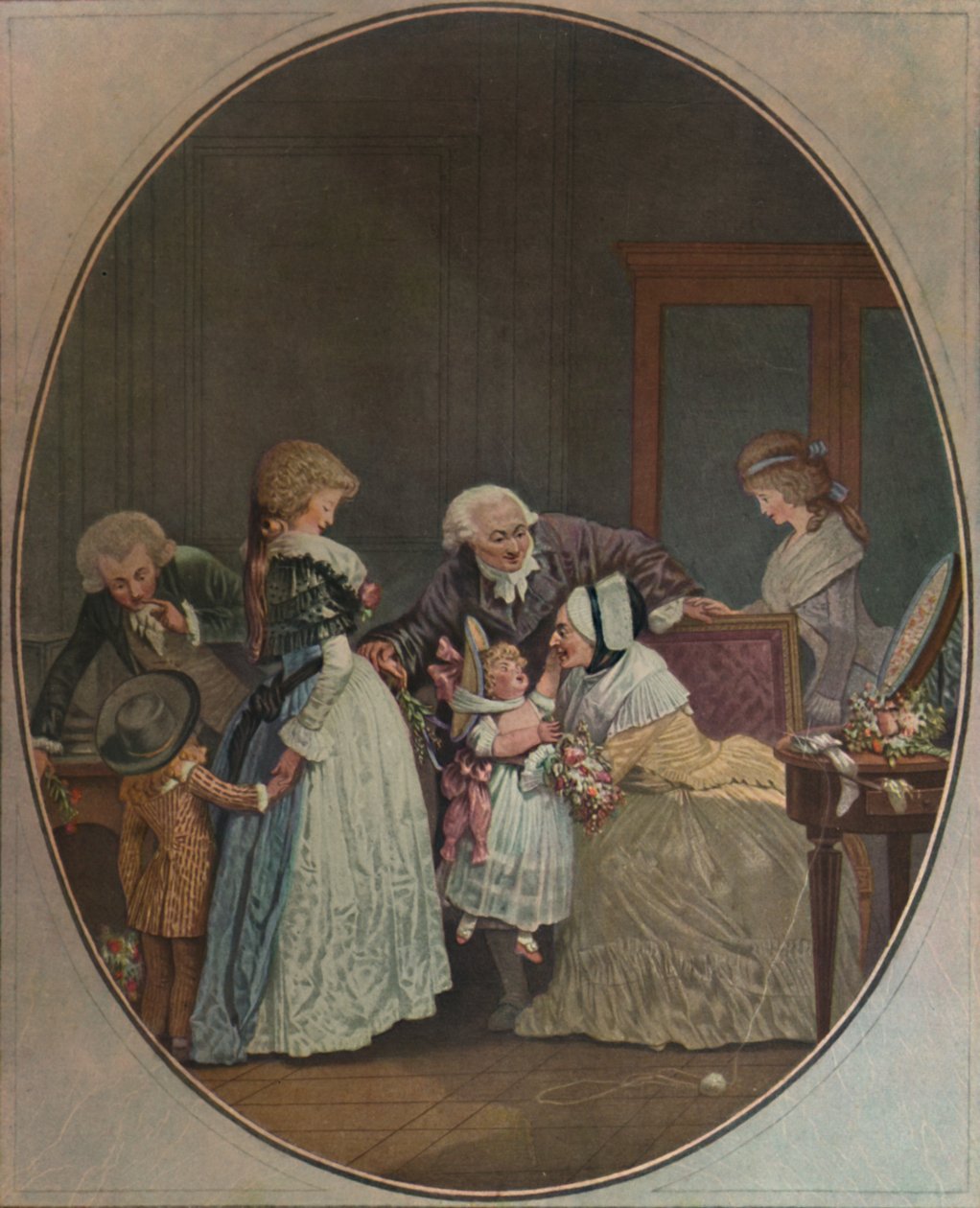 Bukiety, czyli Dzień Babci, 1788, 1913 autorstwa Philibert Louis Debucourt