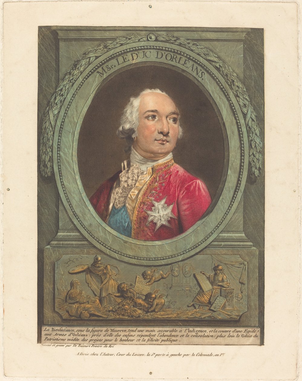 ks. Książę Orleanu autorstwa Philibert Louis Debucourt