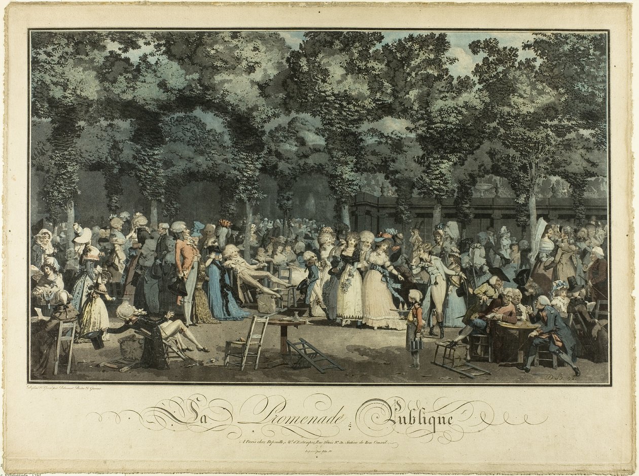 Spacer publiczny autorstwa Philibert Louis Debucourt
