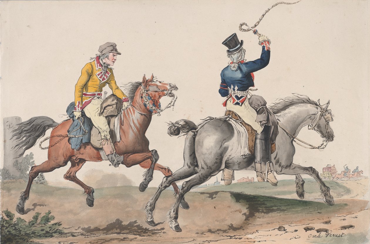Droga pocztowa, 1817. autorstwa Philibert Louis Debucourt