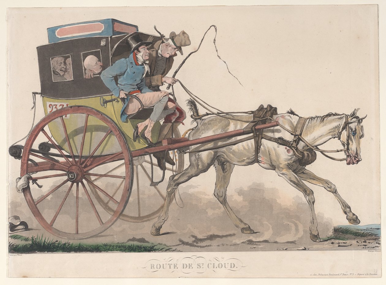 Droga do St. Cloud, 1816. autorstwa Philibert Louis Debucourt