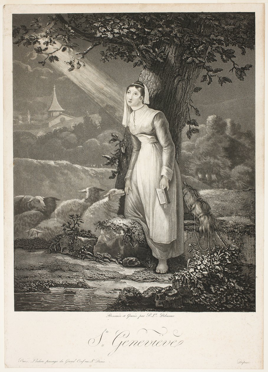 Saint Genevieve autorstwa Philibert Louis Debucourt