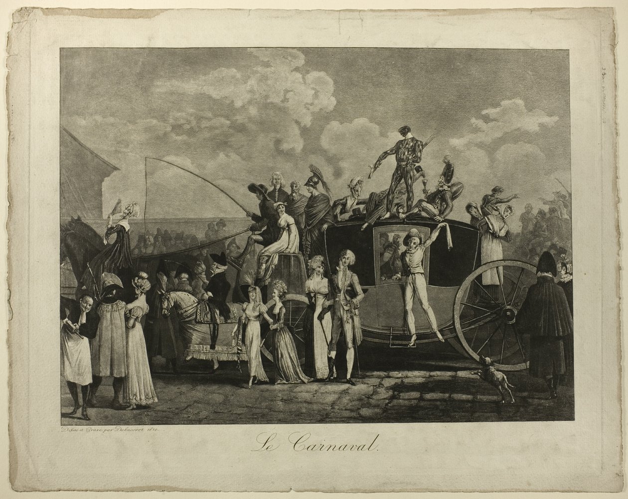 Karnawał autorstwa Philibert Louis Debucourt