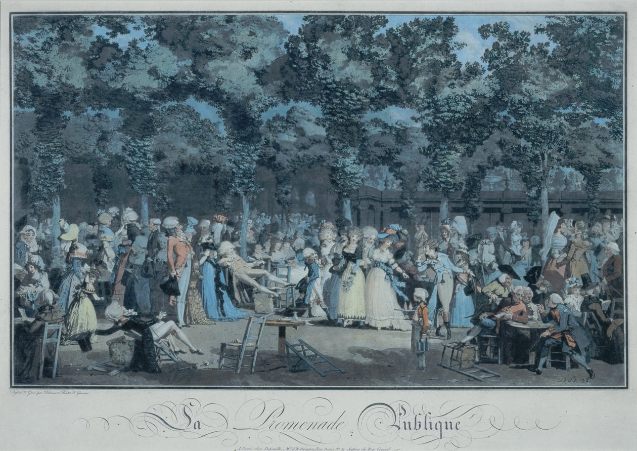 Promenada Publiczna autorstwa Philibert Louis Debucourt