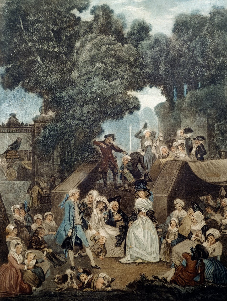 Ślub na zamku autorstwa Philibert Louis Debucourt