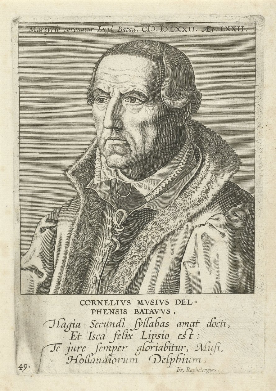 Cornelis Musius autorstwa Philip Galle