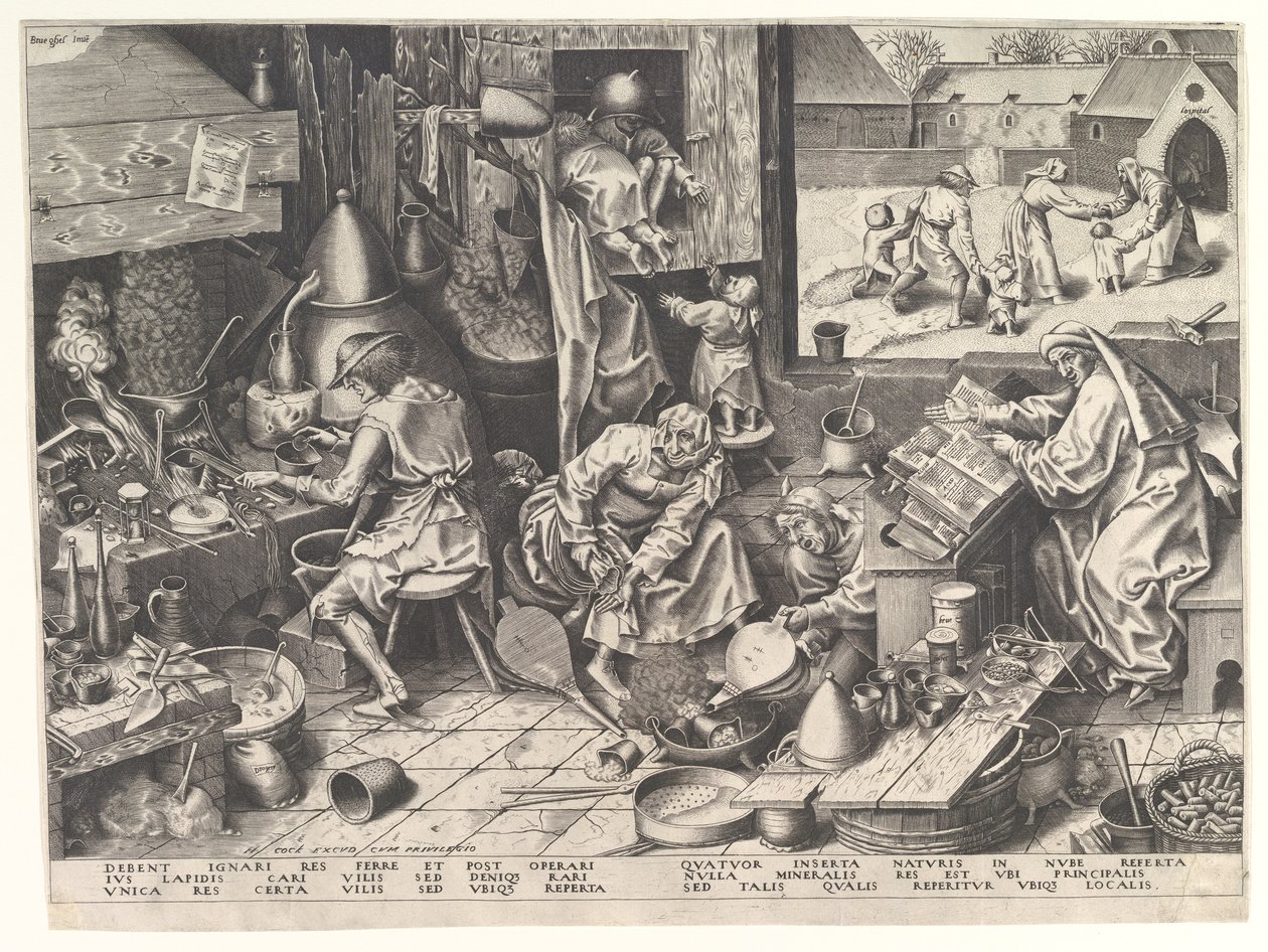 Alchemik autorstwa Philip Galle