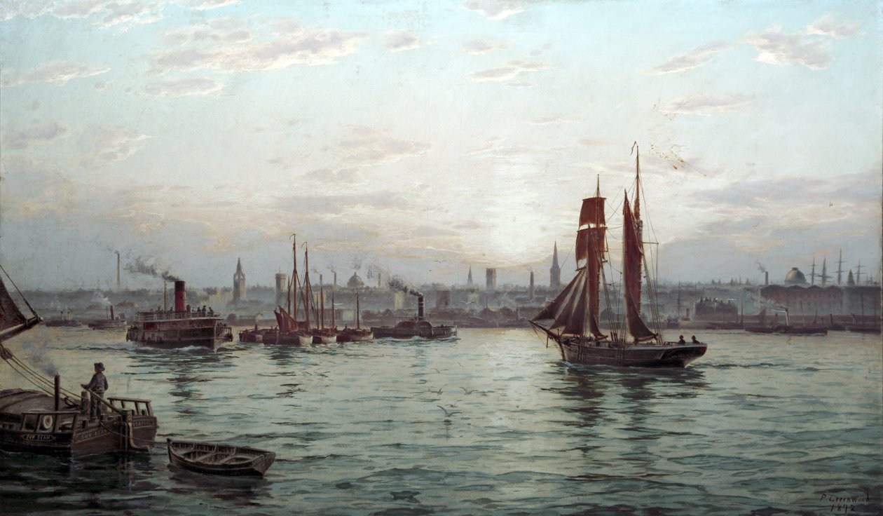 Port w Liverpoolu (?) autorstwa Philip Greenwood