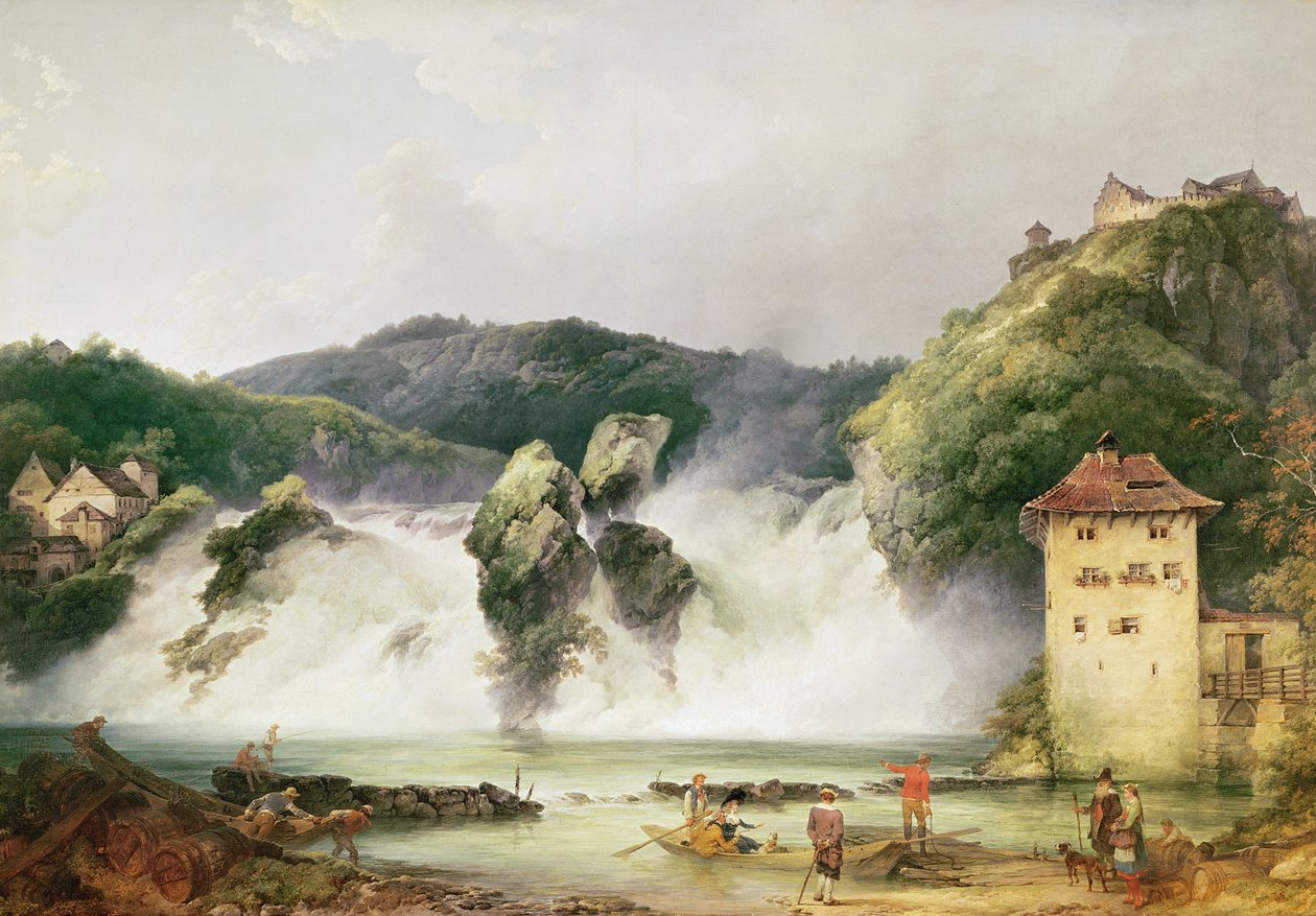 Wodospad Renu w Schaffhausen, 1775 autorstwa Philippe Jacques de Loutherbourg