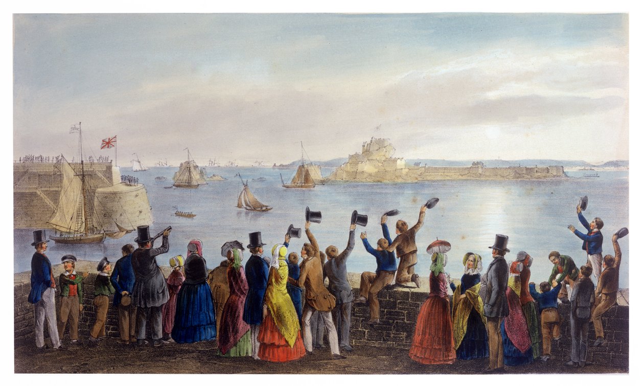 Royal Squadron wkraczający do St. Aubin