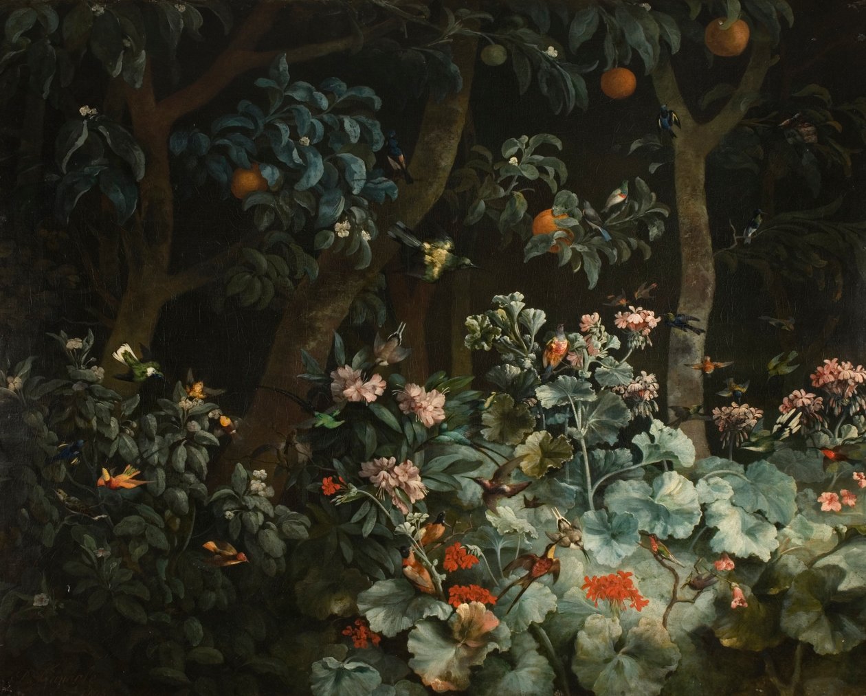 Liście, Kwiaty i Ptaki, 1796 autorstwa Philip Reinagle