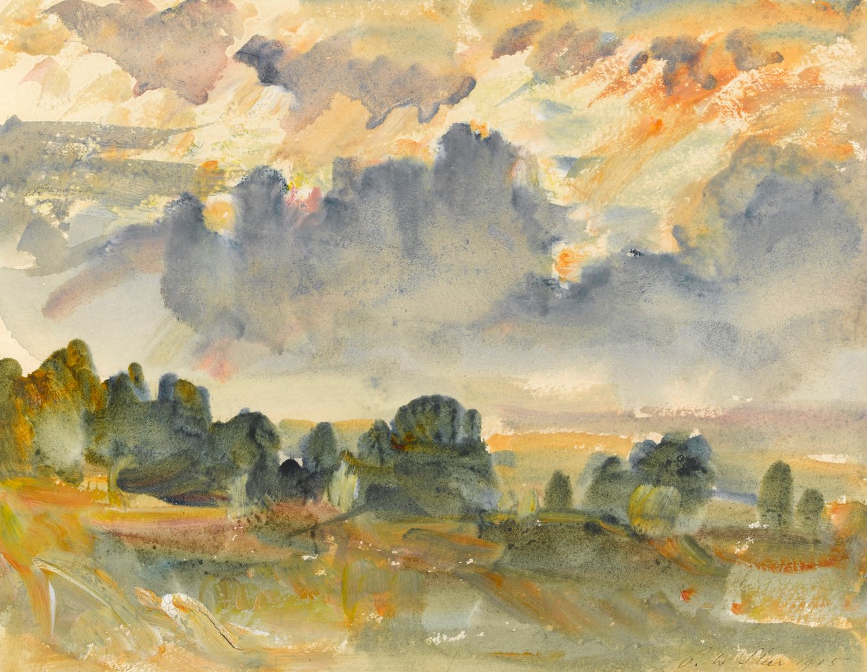 Zachód słońca, 1915 autorstwa Philip Wilson Steer