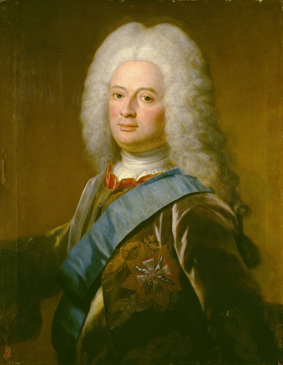 Portret Wilhelma VIII, Landgraf Hesji-Kassel (Hessen-Kassel) autorstwa Philip van Dijk