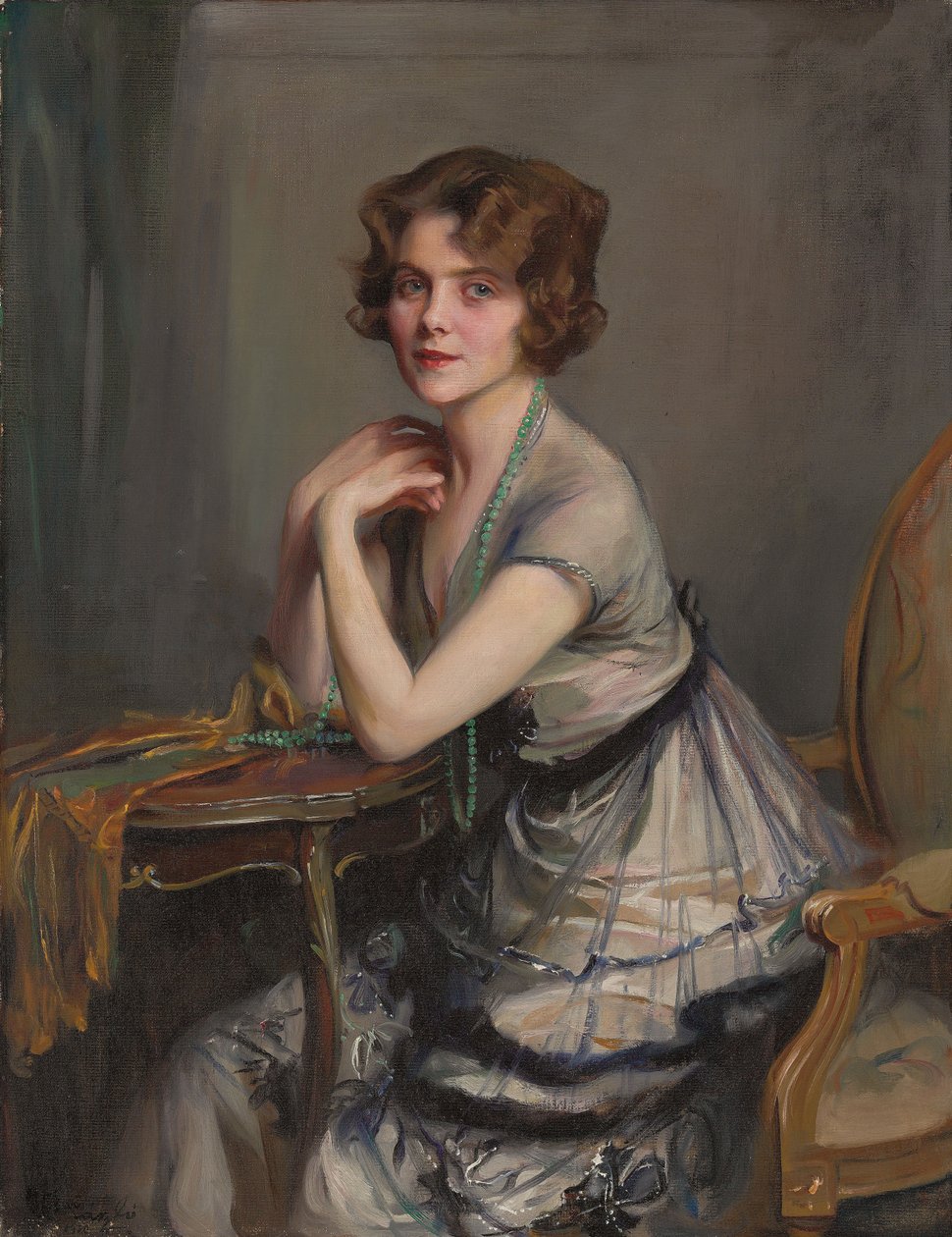 Portret Kubusia Melville, pani autorstwa Philip Alexius de Laszlo