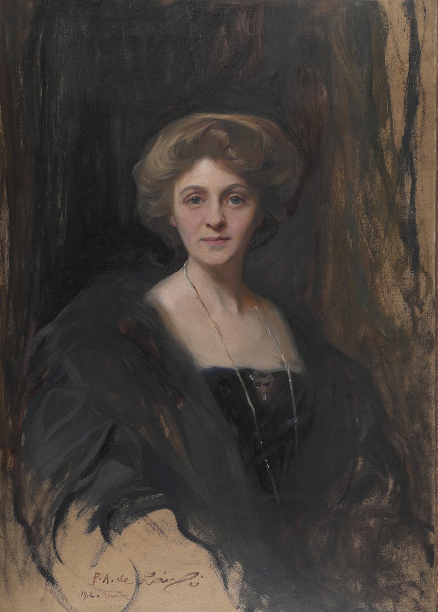 Portret wicehrabiny Lee z Fareham (rekto) autorstwa Philip Alexius de Laszlo