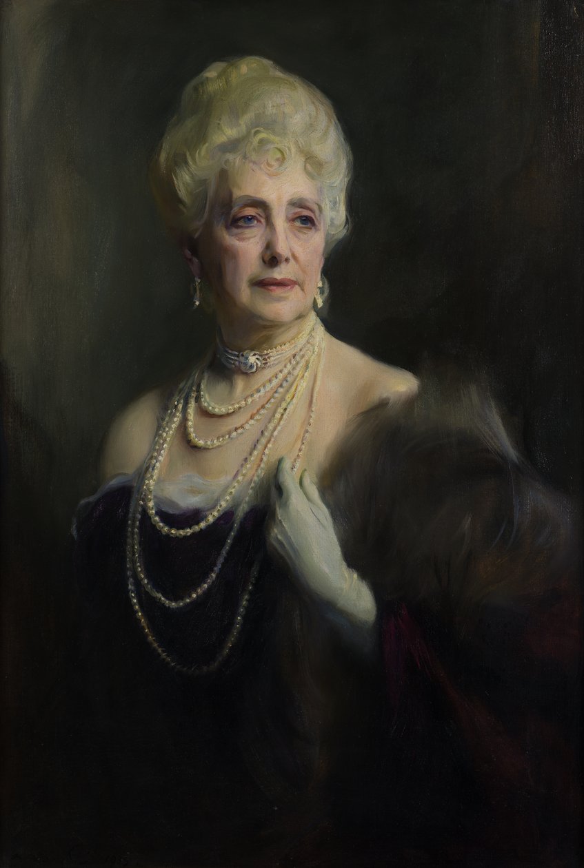 Wspaniała Wdowa Mabell Ogilvy hrabina Airlie (1866-1956) autorstwa Philip Alexius de Laszlo