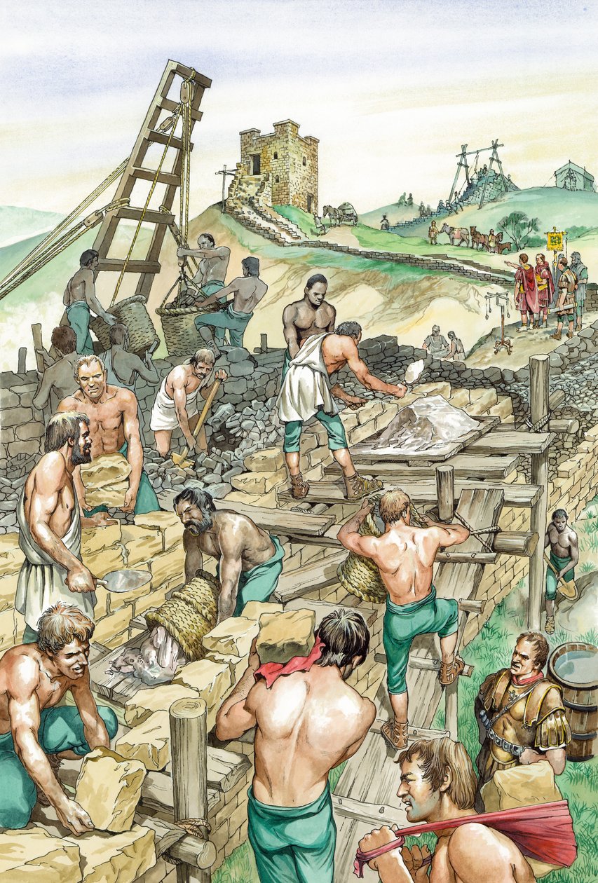Budowa Muru Hadriana, początek II wieku ok. 1985-ok. 2000 r. autorstwa Philip Corke