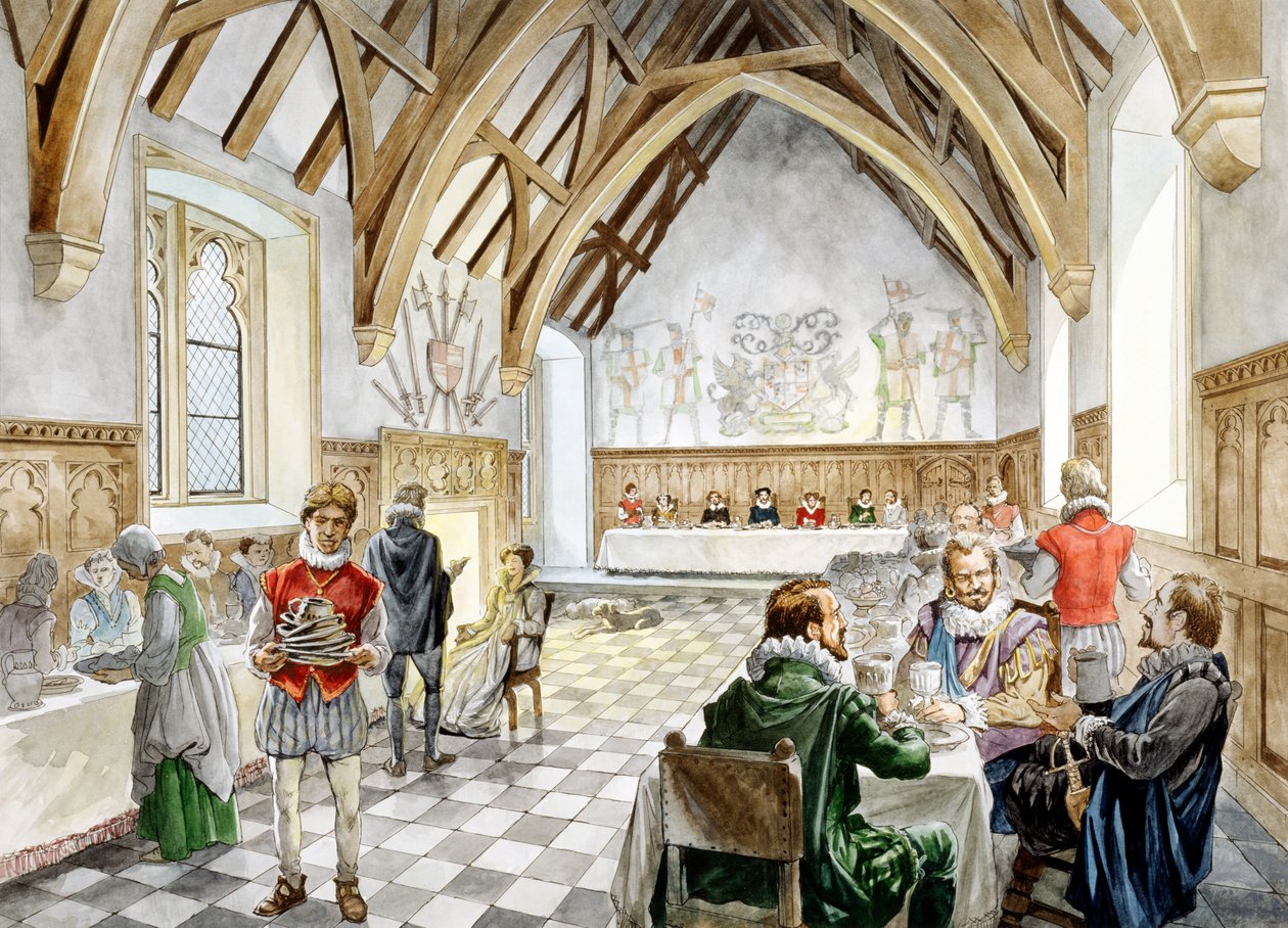 Zamek Farleigh Hungerford, ok. 1660, ok. 1990-2010 autorstwa Philip Corke