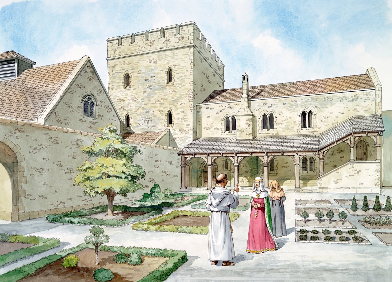 Zamek Helmsley, North Yorkshire, XIV wiek ok. 1990-2010 autorstwa Philip Corke