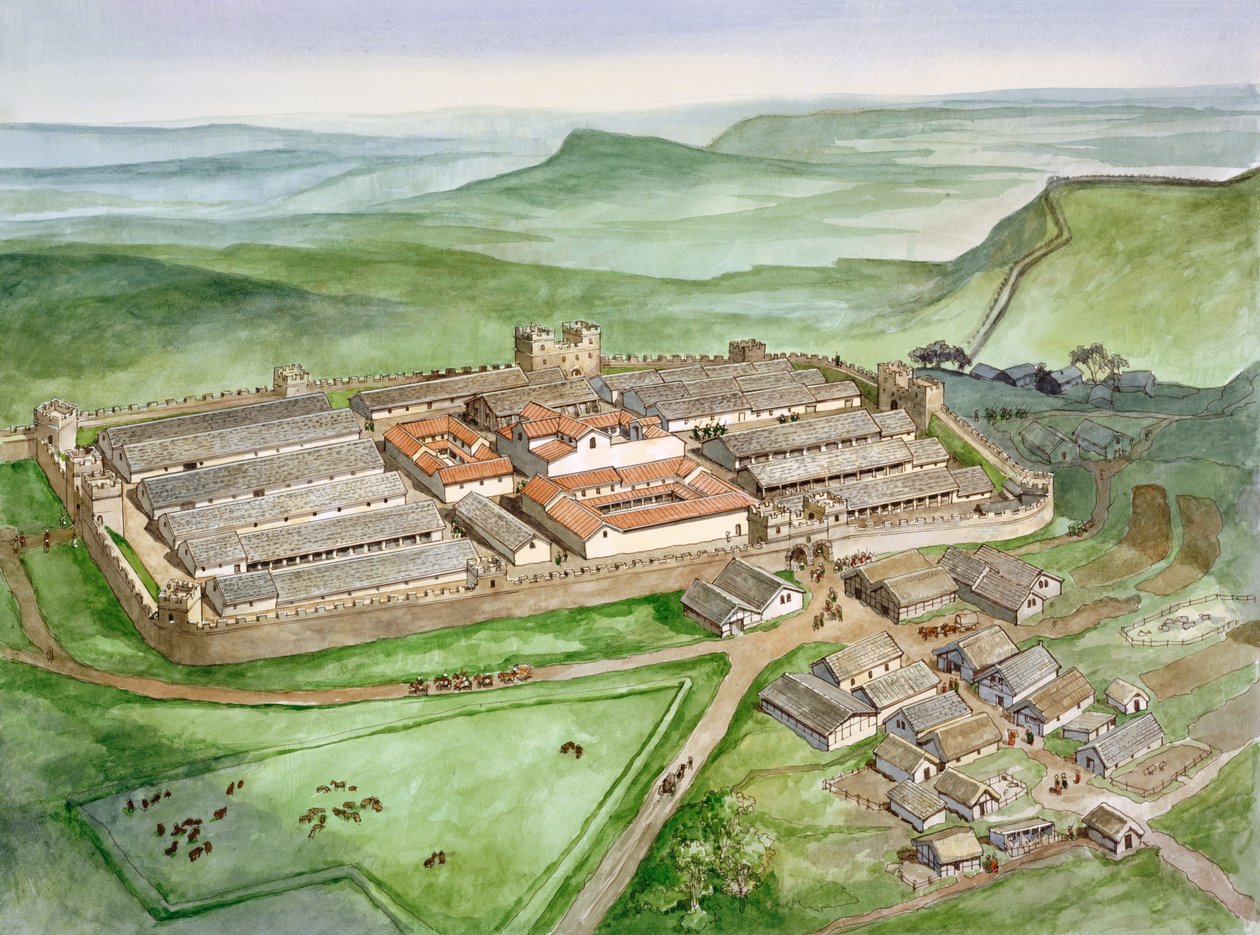 Fort rzymski, II wiek, ok. 1990-2010 autorstwa Philip Corke