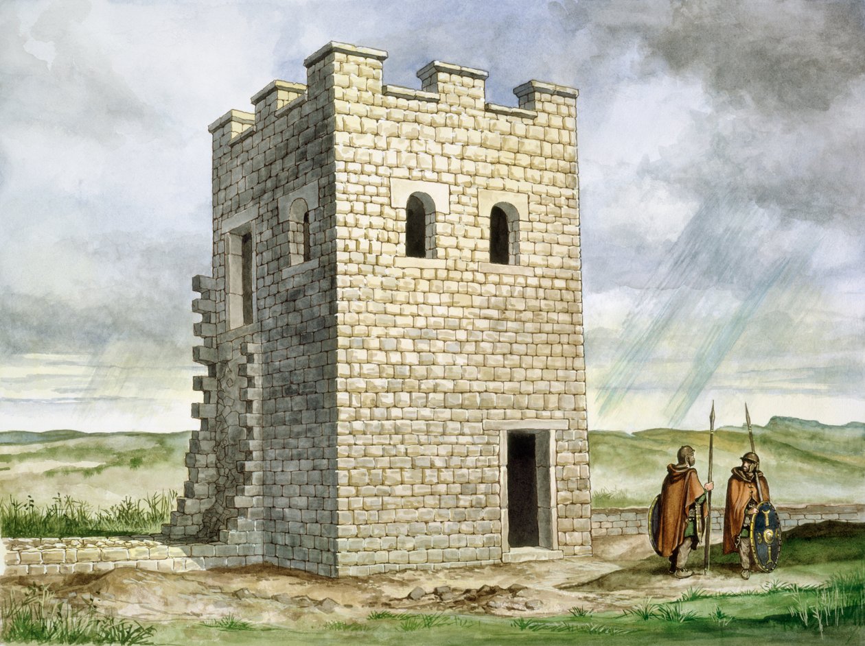 Wieżyczka 36b Zagrody Fort Rzymski, II w., ok. 1990-2010 autorstwa Philip Corke