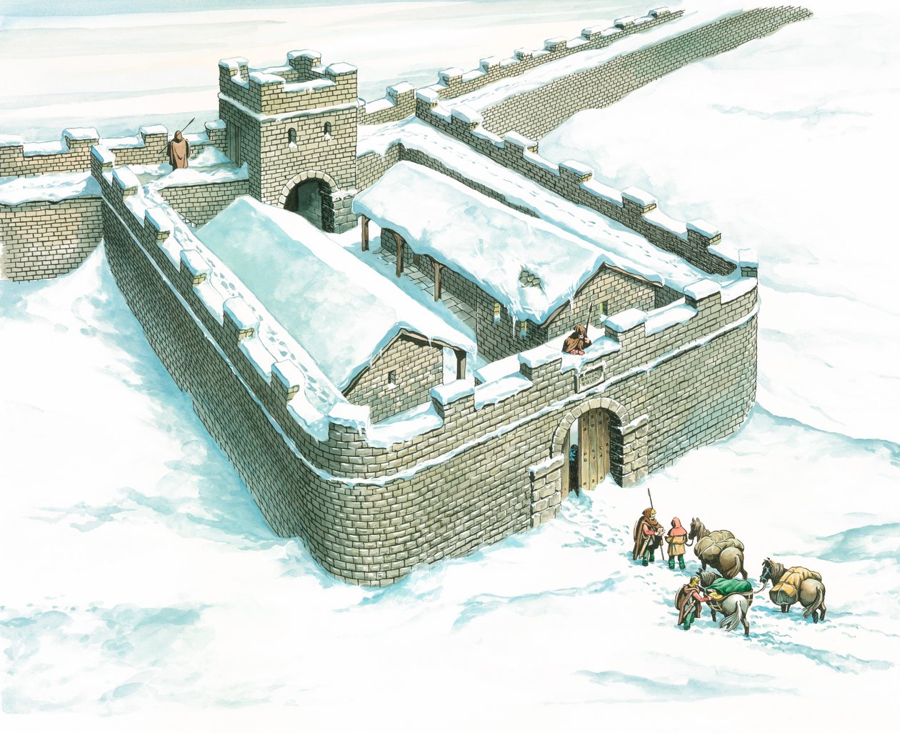 Winshields Milecastle, Mur Hadriana, Northumberland, 2007. autorstwa Philip Corke