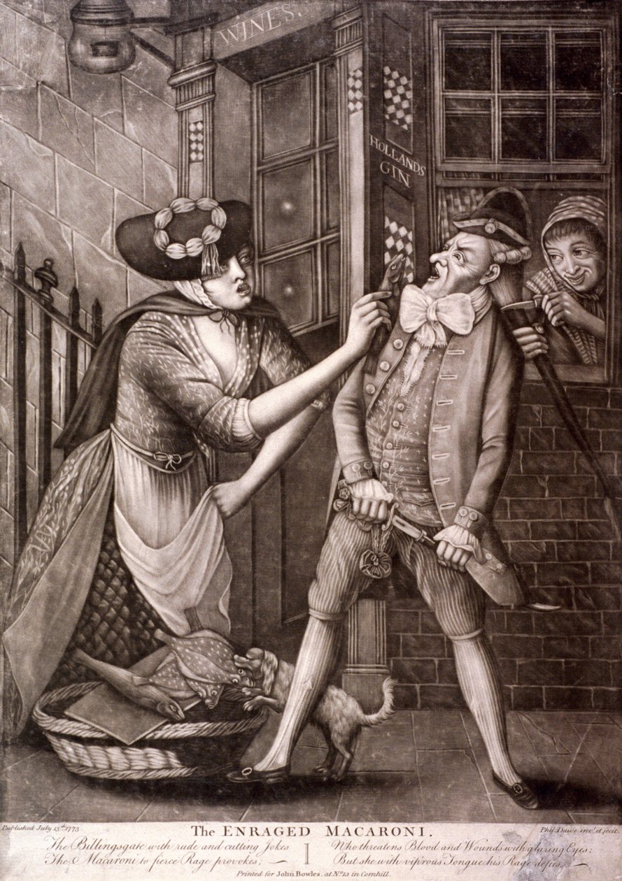 „Rozwścieczony makaron, 1773” autorstwa Philip Dawe