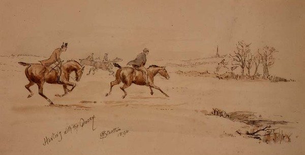 Polowanie z Quorn autorstwa Philip Eustace Stretton