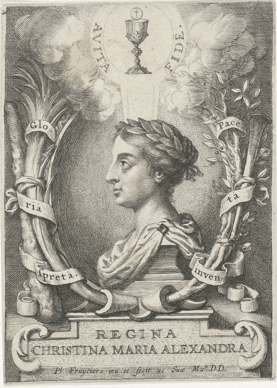 Portret Christiny, królowej Szwecji autorstwa Philip Fruytiers