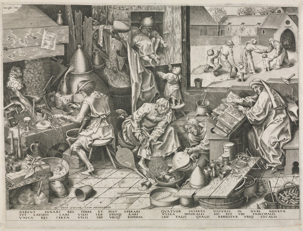 Alchemik autorstwa Philip Galle