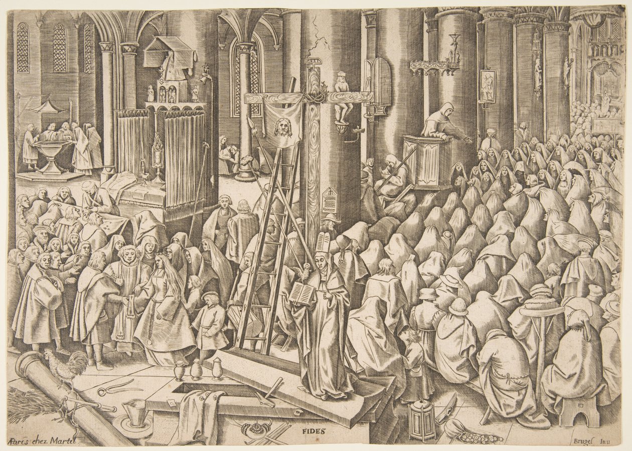Wiara Fides z Cnót, ca. 1559-60. autorstwa Philip Galle