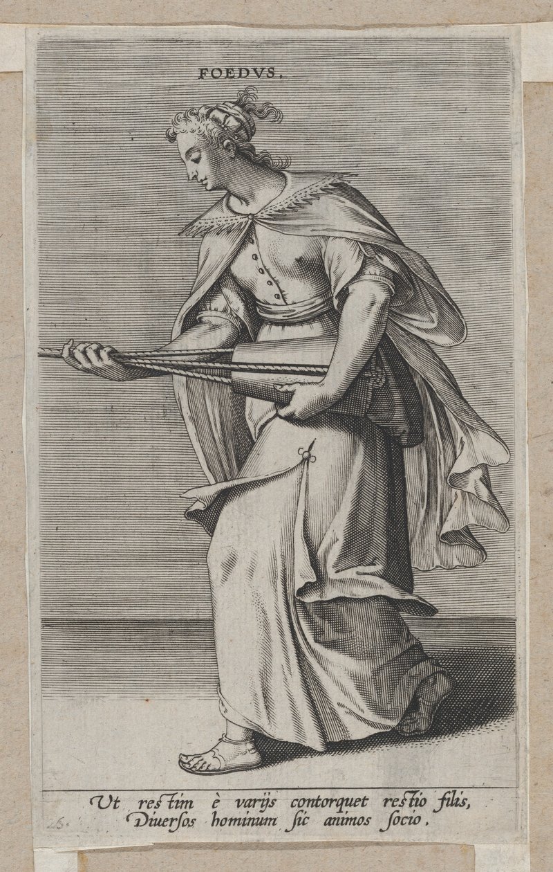 Przymierze, z Prosopographia, ca. 1585-90, ca. 1585-90. autorstwa Philip Galle