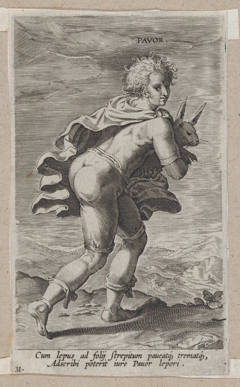 Pavor, z Prosopographia, ca. 1585-90., ca. 1585-90. autorstwa Philip Galle