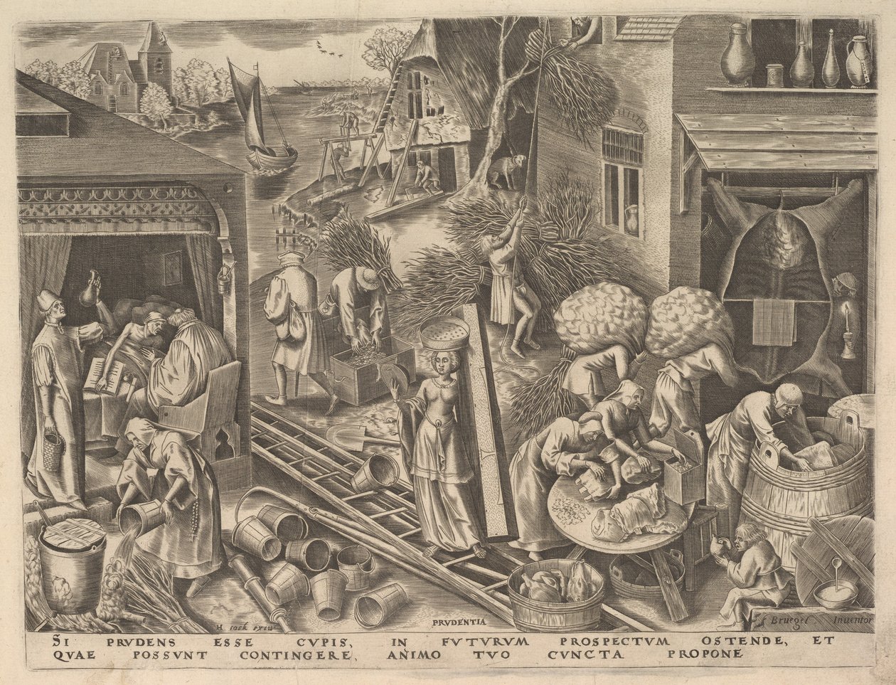 Prudence Prudentia z Cnót, ca. 1559-60. autorstwa Philip Galle