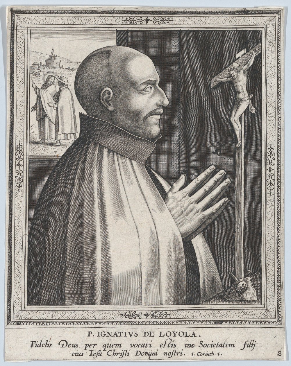 Św. Ignacy Loyola, z serii Założyciele zakonów męskich, przed 1610., przed 1610 autorstwa Philip Galle