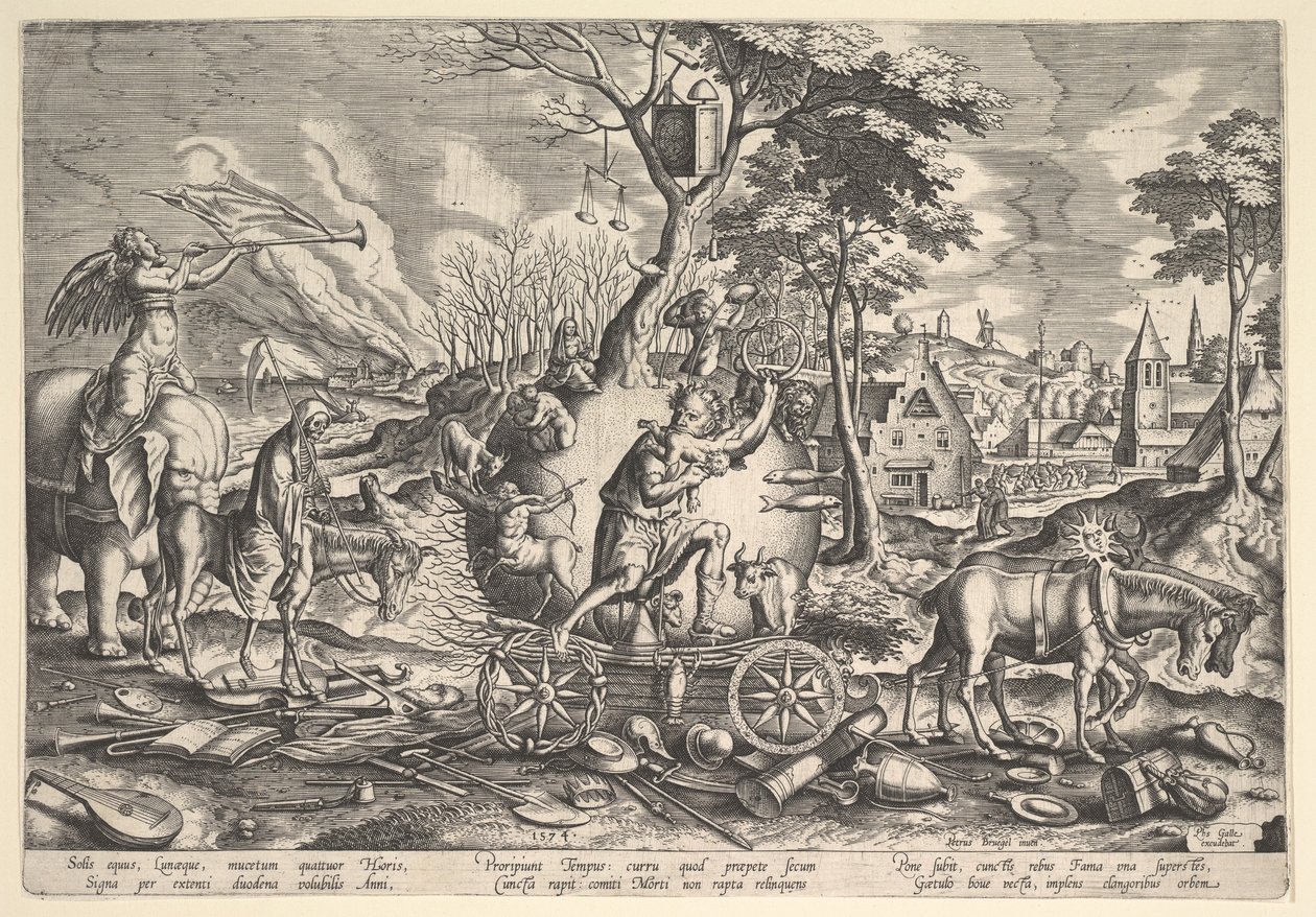 Triumf czasu, 1574. autorstwa Philip Galle