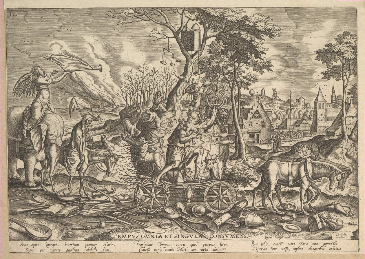 Triumf czasu, 1574. autorstwa Philip Galle
