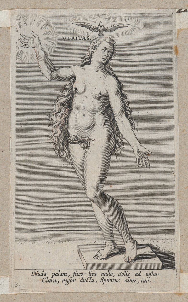 Prawda, z Prosopographia, ca. 1585-90, ca. 1585-90. autorstwa Philip Galle