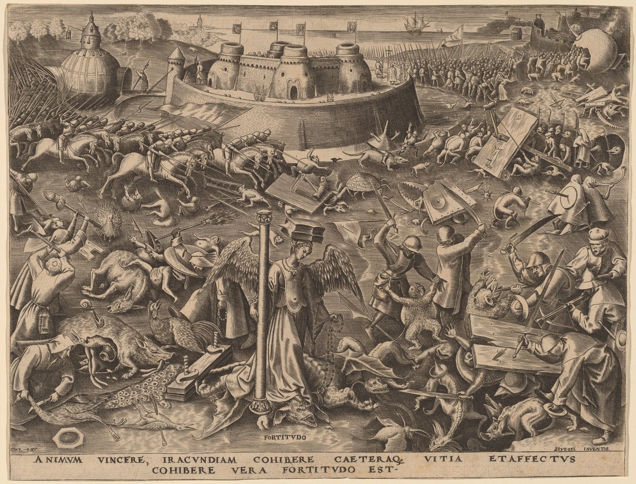 Hart autorstwa Philip Galle after Pieter Bruegel the Elder