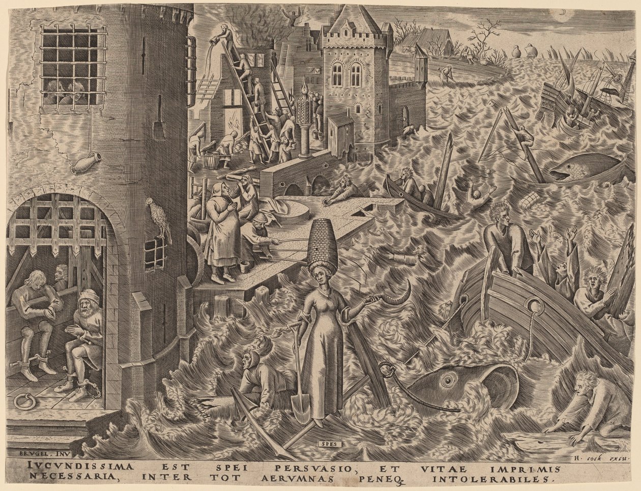 Nadzieja autorstwa Philip Galle after Pieter Bruegel the Elder