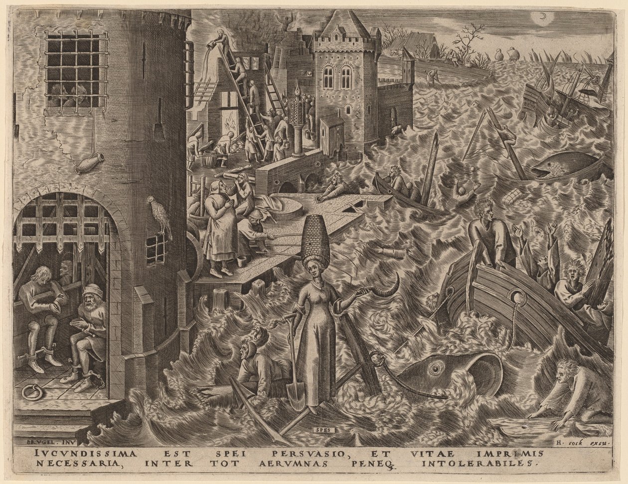 Nadzieja autorstwa Philip Galle after Pieter Bruegel the Elder