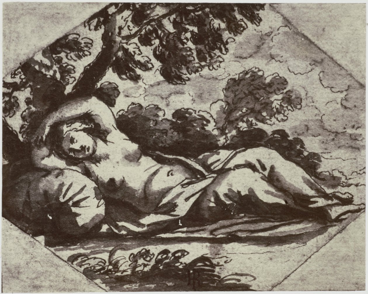 Bischop [Jan de Bisschop], Śpiąca królewna autorstwa Philip Henry Delamotte
